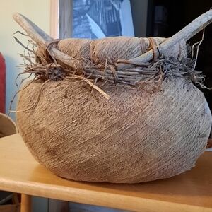 NWOT Burlap Basket